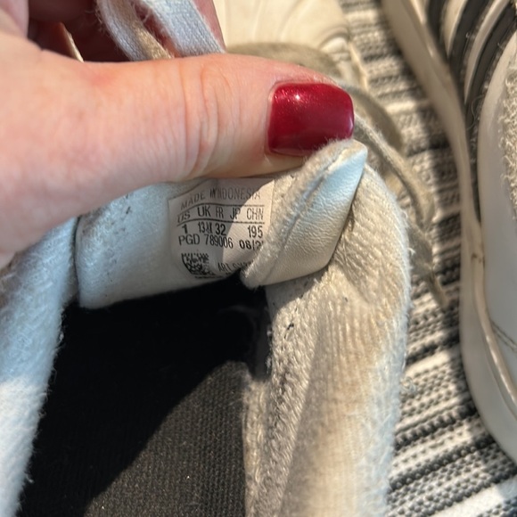 Kids Adidas Superstar Footwear Sneaker White Black Size 1 - Picture 5 of 5